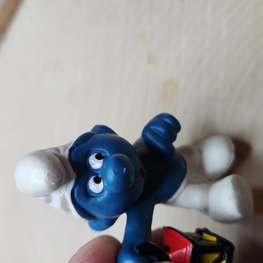 Smurfs Peyo Schleich Holding Lantern 1977 - Picture 5 of 6